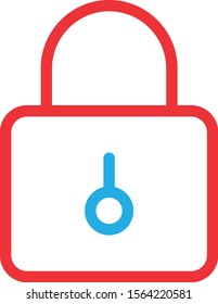 Lock icon isolated on background
 