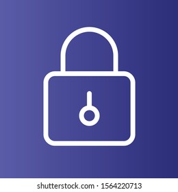 Lock icon isolated on background
 