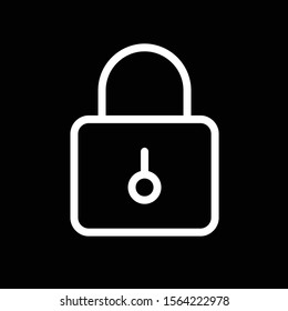 Lock icon isolated on background
 