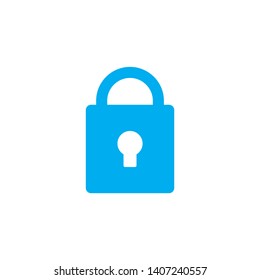 Lock icon isolated on white background