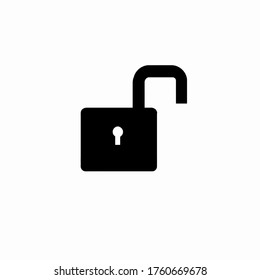 Lock icon isolated on white background.Vector illustration
