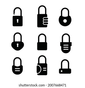 icono de bloqueo aislado en fondo blanco