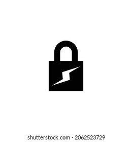 Lock Icon Isolated On White Background