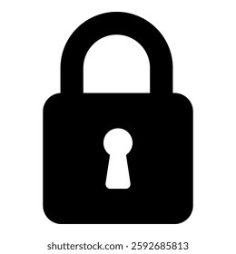 Lock Icon isolated on white background