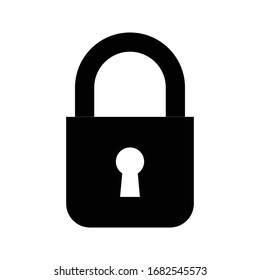 lock icon isolated vector illustration