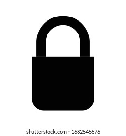 lock icon isolated vector illustration