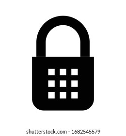 lock icon isolated vector illustration