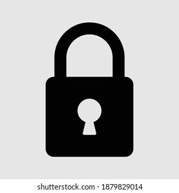 lock icon isolated vector illustration