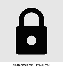 lock icon isolated vector illustration