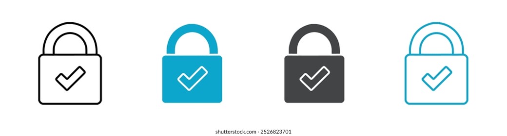 lock icon isolated vector illustration