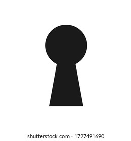 Lock icon. Keyhole vector icon isolated on white background. 