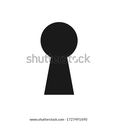 Lock icon. Keyhole vector icon isolated on white background. 