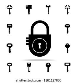 lock icon. lock and keys icons universal set for web and mobile