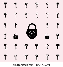 lock icon. lock and keys icons universal set for web and mobile