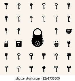 lock icon. lock and keys icons universal set for web and mobile