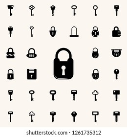lock icon. lock and keys icons universal set for web and mobile