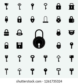 lock icon. lock and keys icons universal set for web and mobile