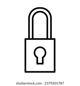 lock icon in line style