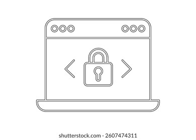 Lock Icon for Login Page, padlock security icon vector, secure padlock symbol design, digital lock icon, privacy protection lock symbol, encrypted data padlock icon