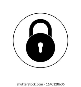 Lock icon, logo