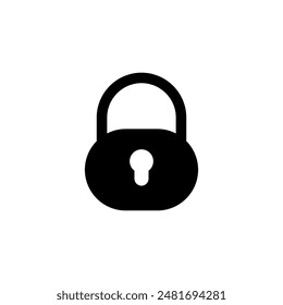 Diseño de logotipo de icono de candado. Signo y símbolo de candado. Icono de Cifrado. Símbolo de seguridad