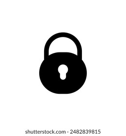 Lock icon logo design. Padlock sign and symbol. Encryption icon. Security symbol