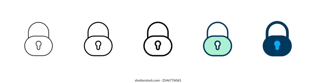 Lock icon logo design. Padlock sign and symbol. Encryption icon. Security symbol