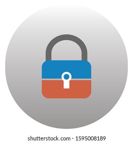 lock icon logo design template design