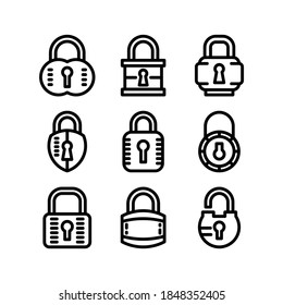 Lock icon or logo isolated sign symbol vector illustration - Collection of high quality black style vector icons
