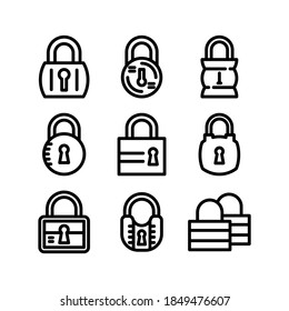 Lock icon or logo isolated sign symbol vector illustration - Collection of high quality black style vector icons
