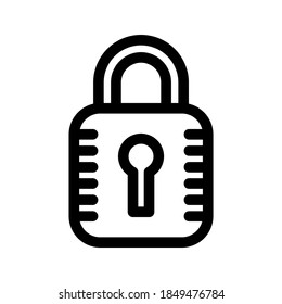 Icono de bloqueo o logotipo símbolo de signo aislado ilustración vectorial - iconos vectoriales de estilo negro de alta calidad
