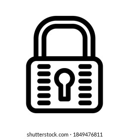 Lock icon or logo isolated sign symbol vector illustration - high quality black style vector icons
