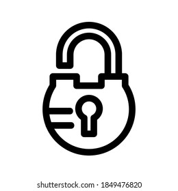 Lock icon or logo isolated sign symbol vector illustration - high quality black style vector icons
