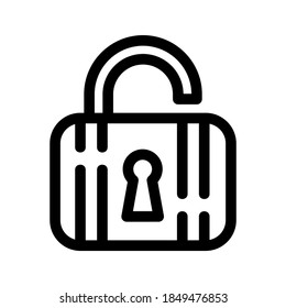 Lock icon or logo isolated sign symbol vector illustration - high quality black style vector icons
