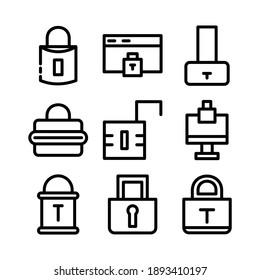 lock icon or logo isolated sign symbol vector illustration - Collection of high quality black style vector icons
