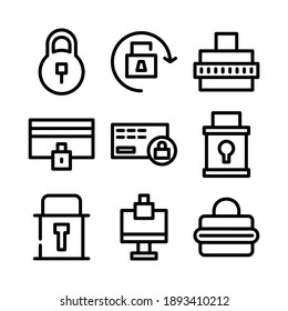 lock icon or logo isolated sign symbol vector illustration - Collection of high quality black style vector icons
