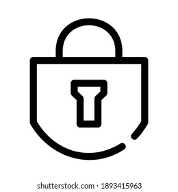 lock icon or logo isolated sign symbol vector illustration - high quality black style vector icons
