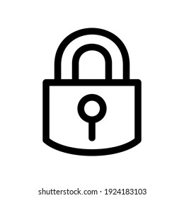 lock icon or logo isolated sign symbol vector illustration - high quality black style vector icons
