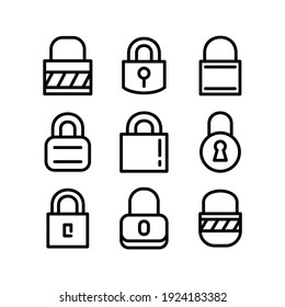 lock icon or logo isolated sign symbol vector illustration - Collection of high quality black style vector icons
