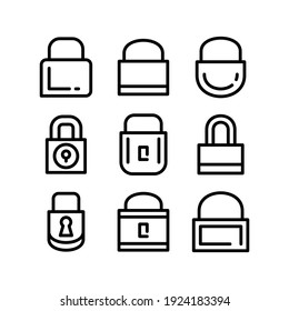 lock icon or logo isolated sign symbol vector illustration - Collection of high quality black style vector icons
