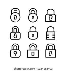 lock icon or logo isolated sign symbol vector illustration - Collection of high quality black style vector icons
