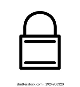 icono de bloqueo o logotipo símbolo de signo aislado ilustración vectorial - iconos vectoriales de estilo negro de alta calidad
