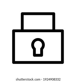 lock icon or logo isolated sign symbol vector illustration - high quality black style vector icons
