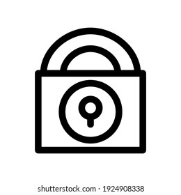 lock icon or logo isolated sign symbol vector illustration - high quality black style vector icons
