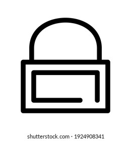 lock icon or logo isolated sign symbol vector illustration - high quality black style vector icons

