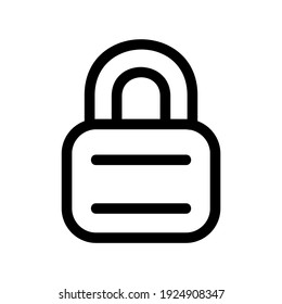 lock icon or logo isolated sign symbol vector illustration - high quality black style vector icons
