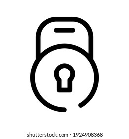 icono de bloqueo o logotipo símbolo de signo aislado ilustración vectorial - iconos vectoriales de estilo negro de alta calidad
