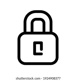 lock icon or logo isolated sign symbol vector illustration - high quality black style vector icons

