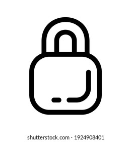 icono de bloqueo o logotipo símbolo de signo aislado ilustración vectorial - iconos vectoriales de estilo negro de alta calidad

