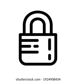icono de bloqueo o logotipo símbolo de signo aislado ilustración vectorial - iconos vectoriales de estilo negro de alta calidad
